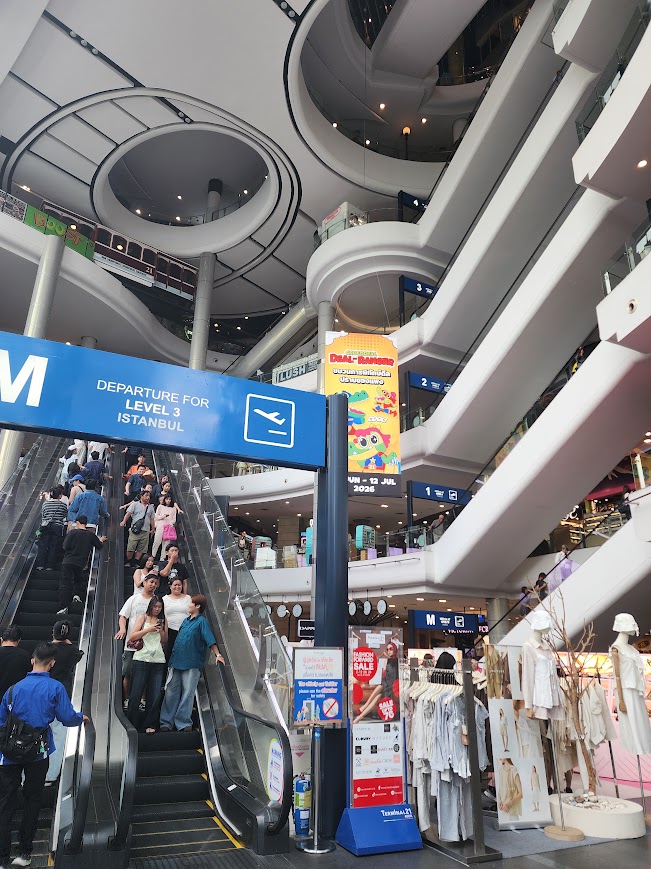 Terminal 21 百貨電扶梯與伊斯坦堡樓層指標