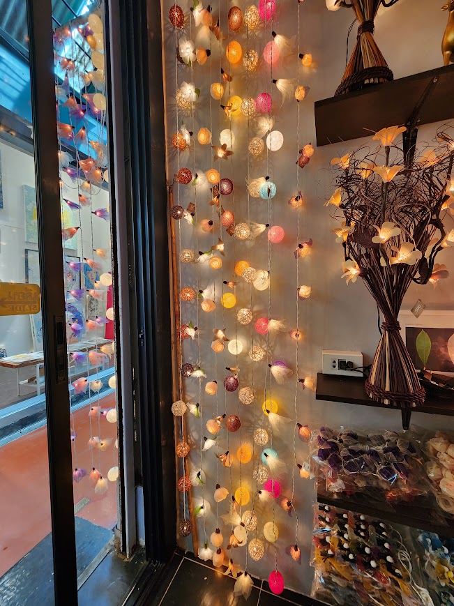 花燈店的門簾燈